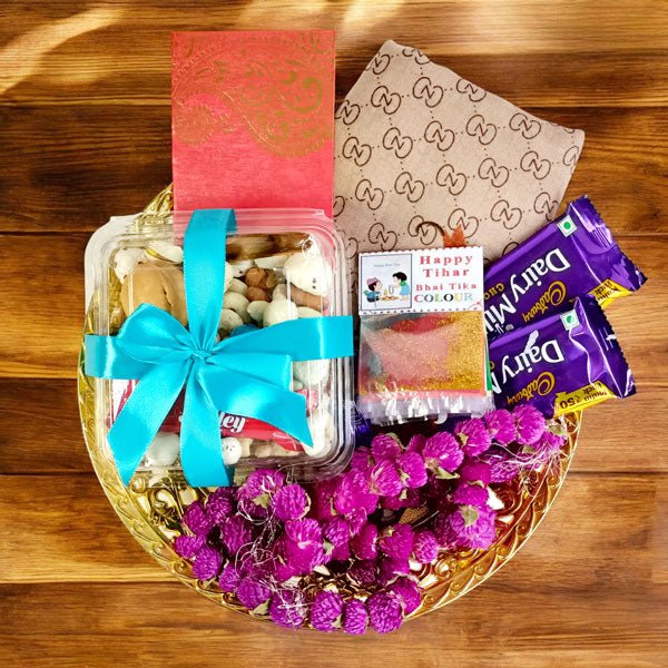 Bhaitika Sweet Return Gift For Sister (cash Sagun included) - Flowers to Nepal - FTN