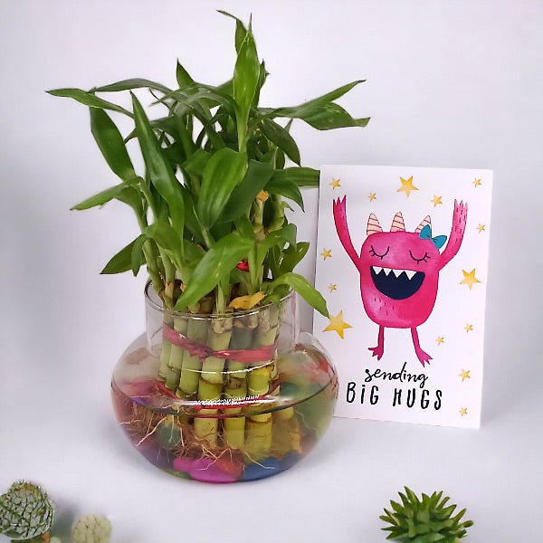 Big Hugs Personalized Bamboo Gift Set - Flowers to Nepal - FTN