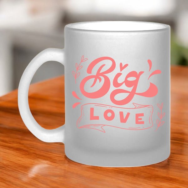 Big Love Frosted White Mug - Flowers to Nepal - FTN