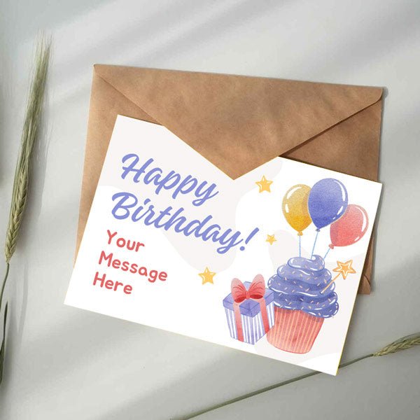 Birthday Card with Personalized Touch - Flowers to Nepal - FTN