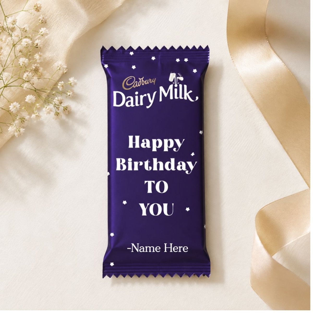 Birthday Personalized Chocolate Wrapper - Flowers to Nepal - FTN