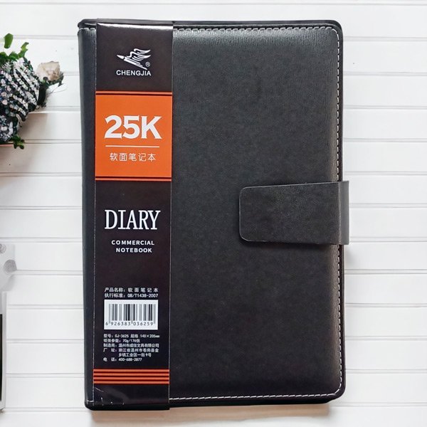 Black 25k Commercial Notebook - Flowers to Nepal - FTN