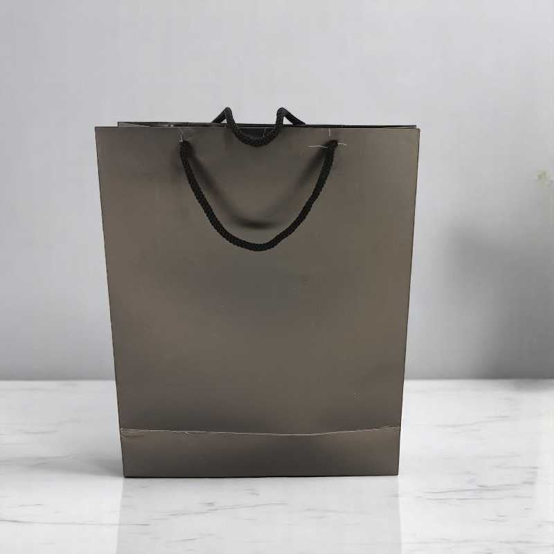 Black Paper Bag - Large - Flowers to Nepal - FTN