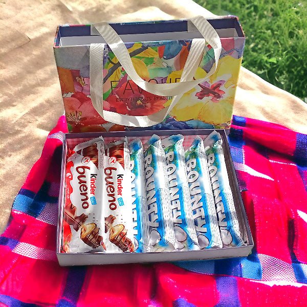 Bounty and Bueno Bar Combo in a Box - Flowers to Nepal - FTN