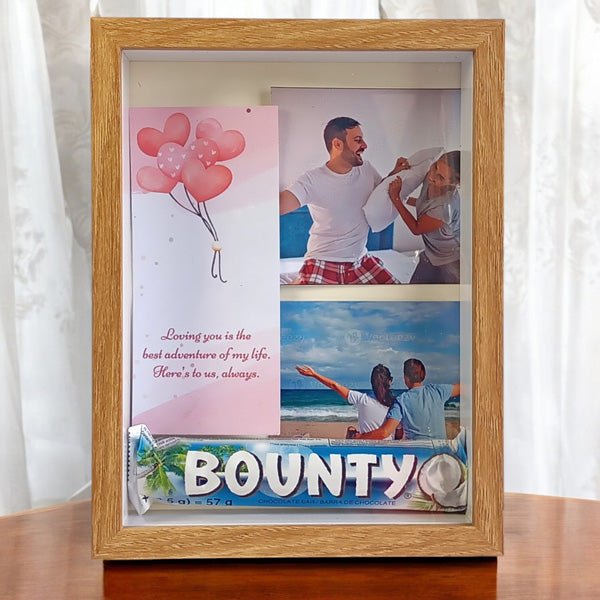 Bounty with Personalised Images Gift Box - Flowers to Nepal - FTN