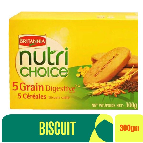 Britannia Nutri Choice 5 Grain Digestive 300g - Flowers to Nepal - FTN