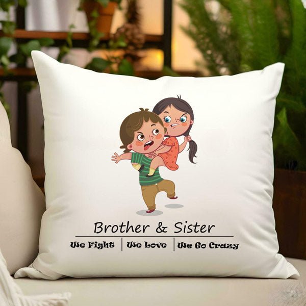 Brother and Sister Cushion - Flowers to Nepal - FTN