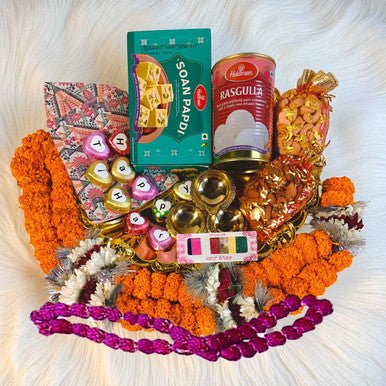 Brother’s Bhai Tika Hamper With Saptarangi Tika & Mala - Flowers to Nepal - FTN