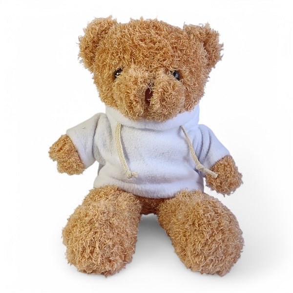 Brown Teddy Bear with Personalized Hoodie - 11 Inches - Flowers to Nepal - FTN