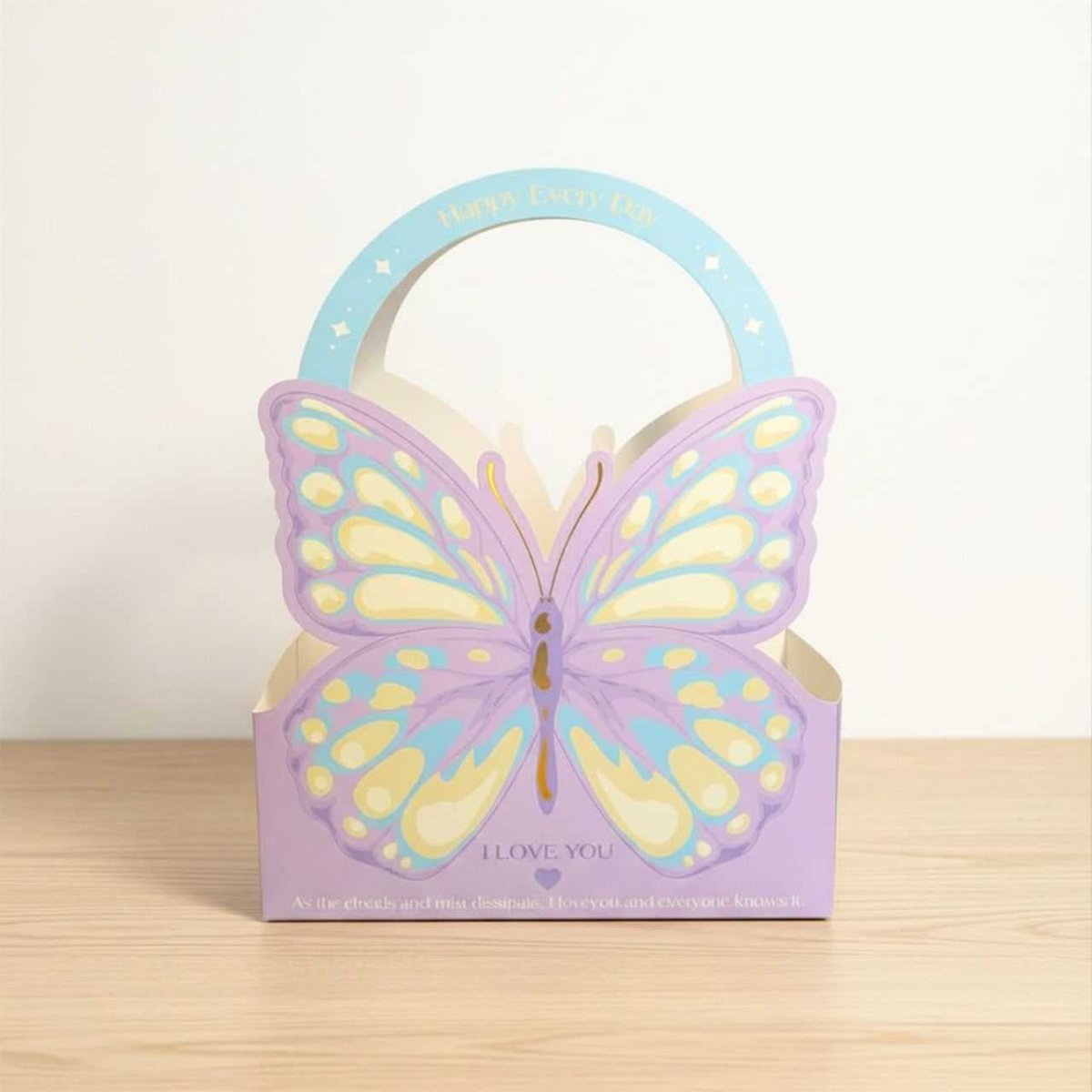 Butterfly Charm Paper Gift Basket - Flowers to Nepal - FTN