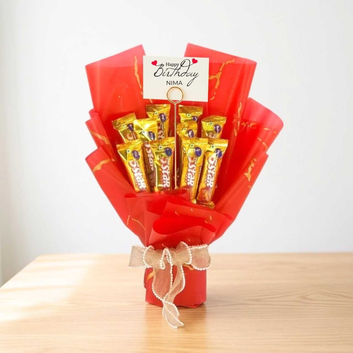 Cadbury 5 Star Birthday Gift Bouquet - Flowers to Nepal - FTN