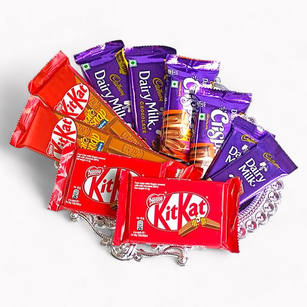 Cadbury and Kitkat Chocolate Treats Tray - Flowers to Nepal - FTN