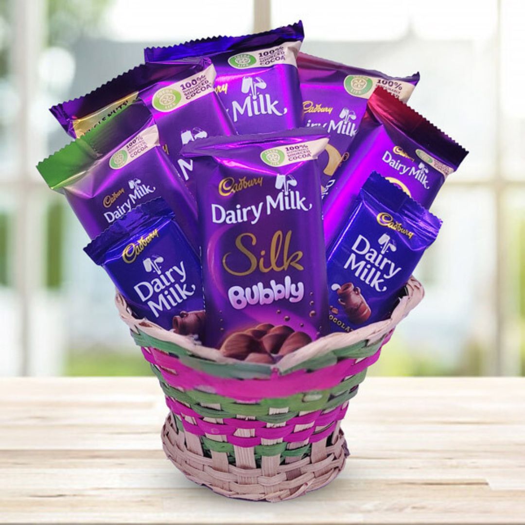 Cadbury Lover's Basket - Flowers to Nepal - FTN