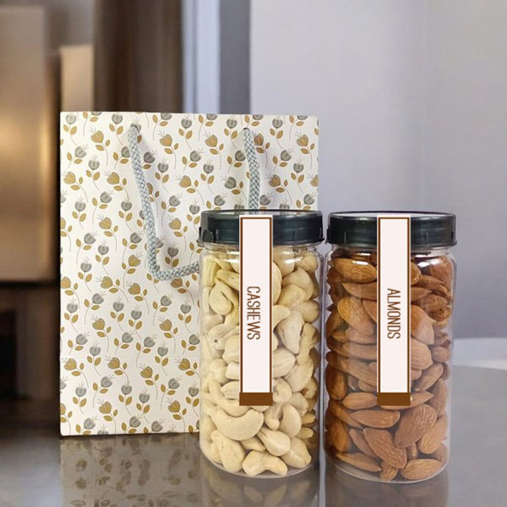 Cashews & Almond Duo Jars - Flowers to Nepal - FTN