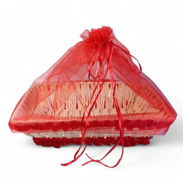 Charming Red Net Metal Basket - Flowers to Nepal - FTN