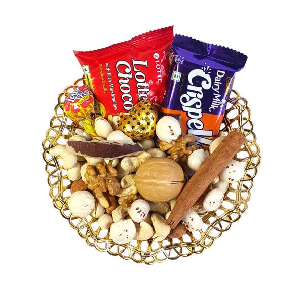 
                  
                    Chocolate and Dry Mix Masala Tray - Flowers to Nepal - FTN
                  
                