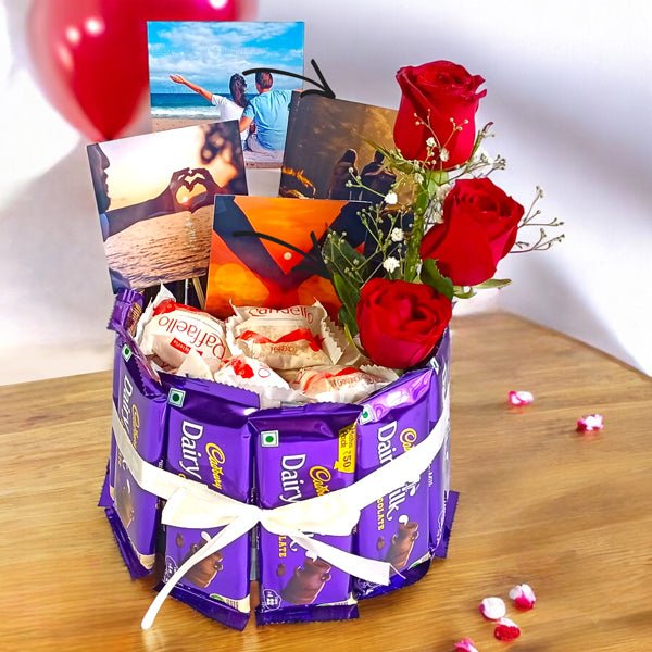 Chocolate Bouquet with Personal Touch - Flowers to Nepal - FTN