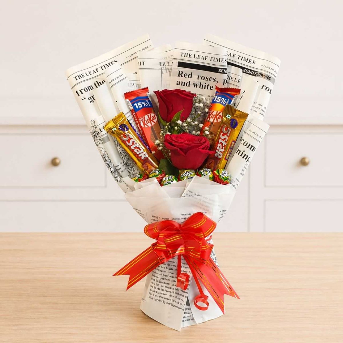 Chocolate Delight Rose Gift Bouquet - Flowers to Nepal - FTN