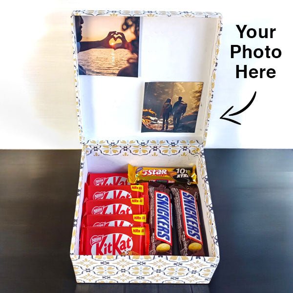 Chocolate gift with Custom image - Flowers to Nepal - FTN