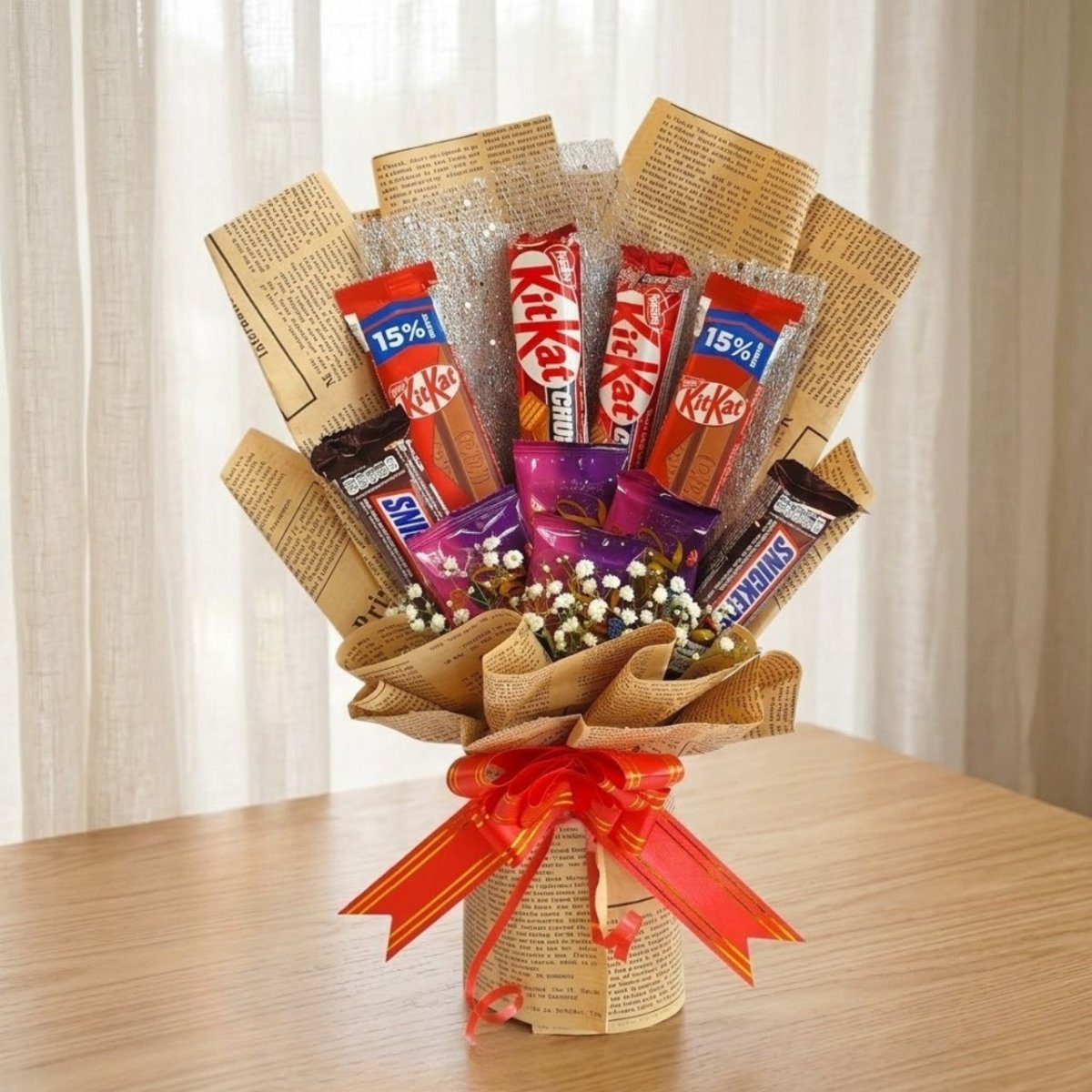 Chocolate Happiness Gift Bouquet Combo - Flowers to Nepal - FTN