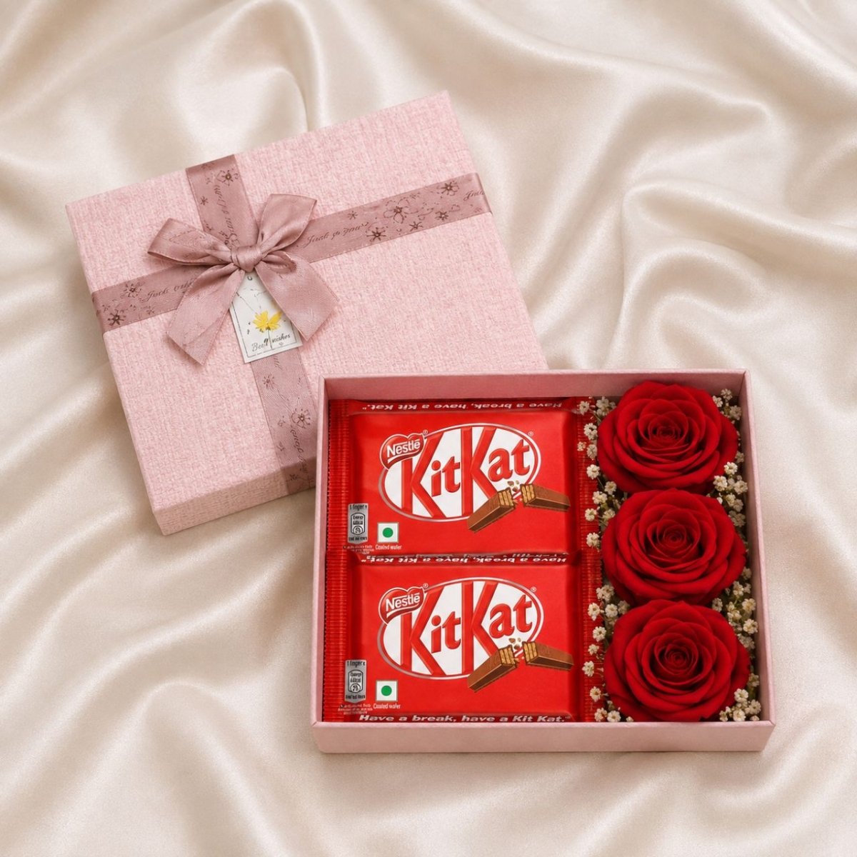 Chocolate & Red Rose Gift Box - Flowers to Nepal - FTN