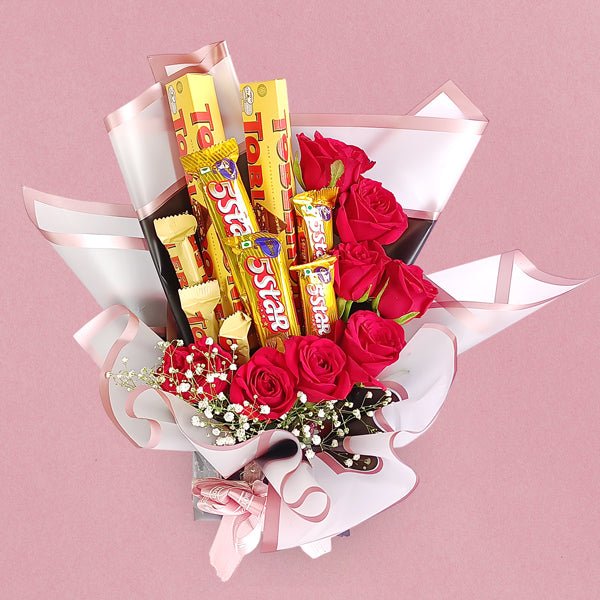 Chocolates Combo with Rose - Flowers to Nepal - FTN