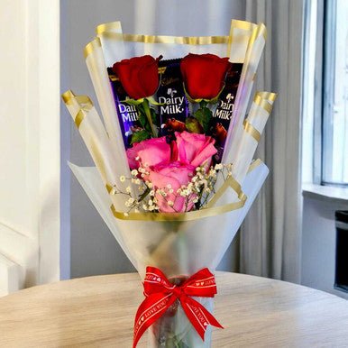 Chocolates & Roses Bunch - Flowers to Nepal - FTN