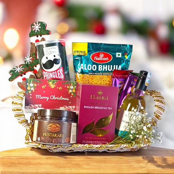 Christmas Beverage & Snack Hamper - Flowers to Nepal - FTN