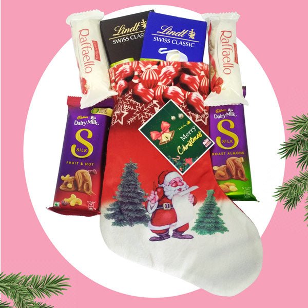 Christmas Chocolate Combo with Socks - Flowers to Nepal - FTN