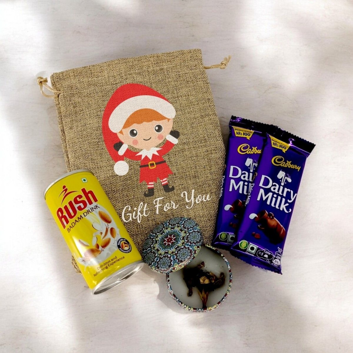 Christmas Elegance Gift Pouch - Flowers to Nepal - FTN