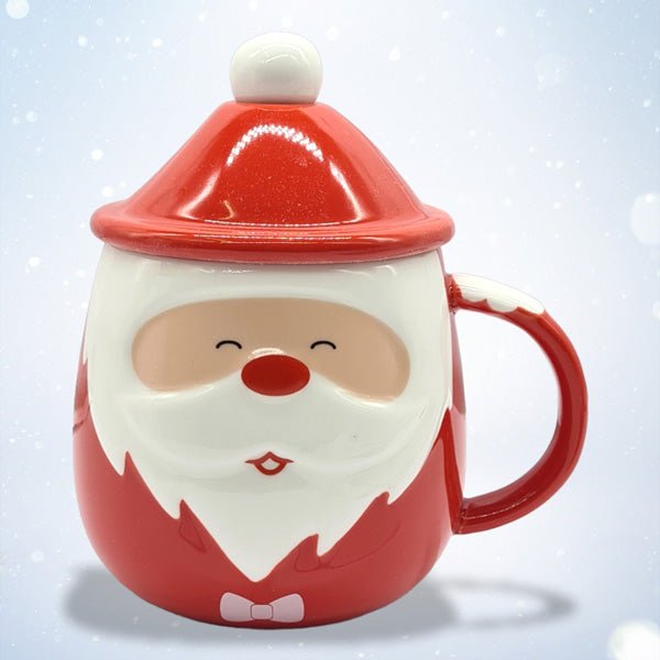 Christmas Santa Theme Ceramic Mug - Flowers to Nepal - FTN