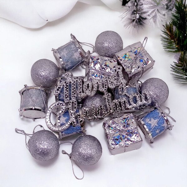 Christmas Tree Decoration (silver) - Flowers to Nepal - FTN