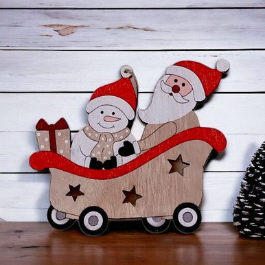 Christmas Wooden Santa Decoration - Flowers to Nepal - FTN