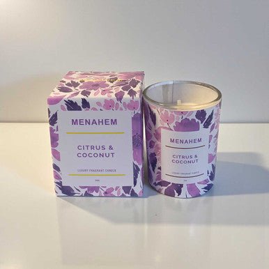 Citrus & Coconut Luxury Fragrance Glass Candle 50g - Flowers to Nepal - FTN