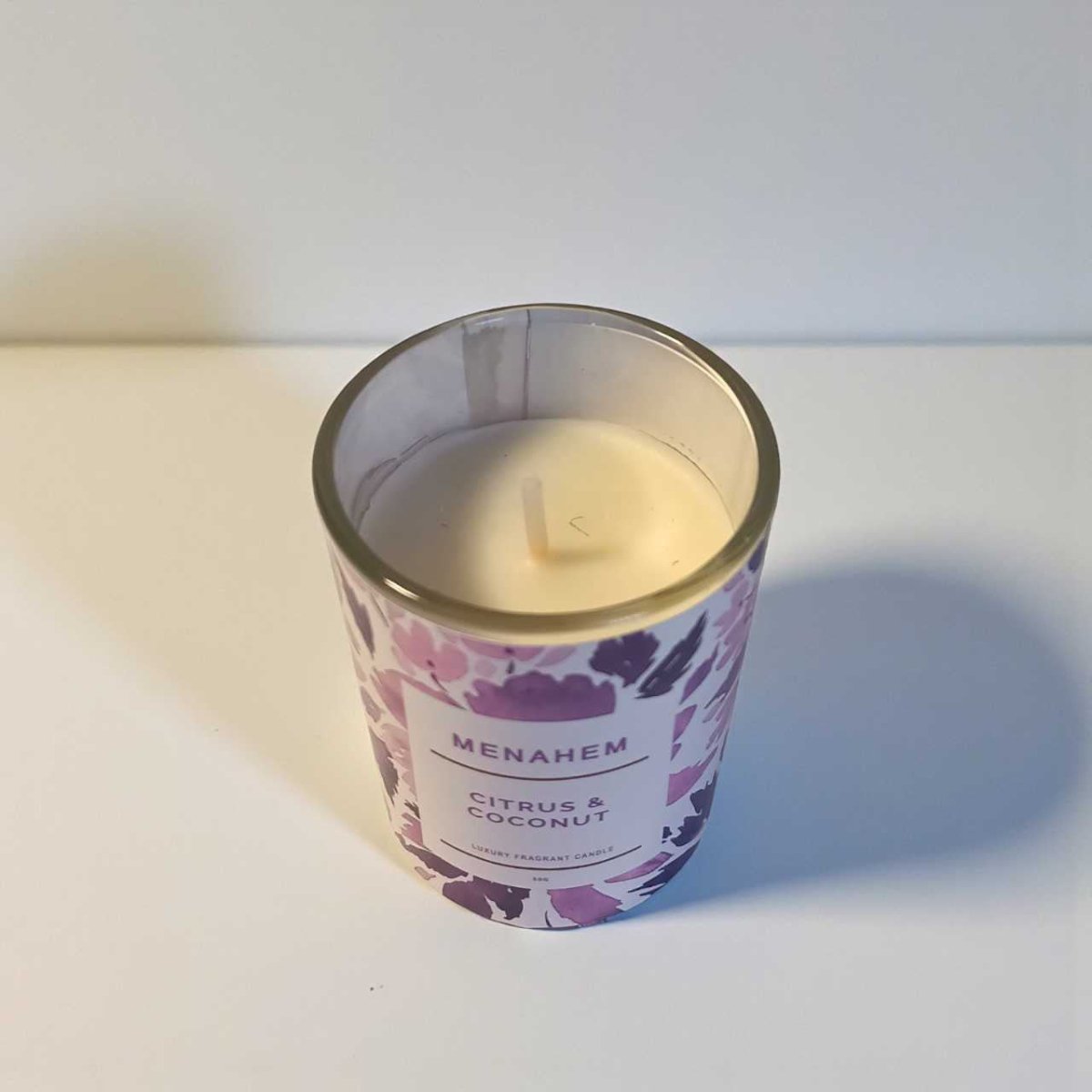Citrus & Coconut Luxury Fragrance Glass Candle 50g - Flowers to Nepal - FTN