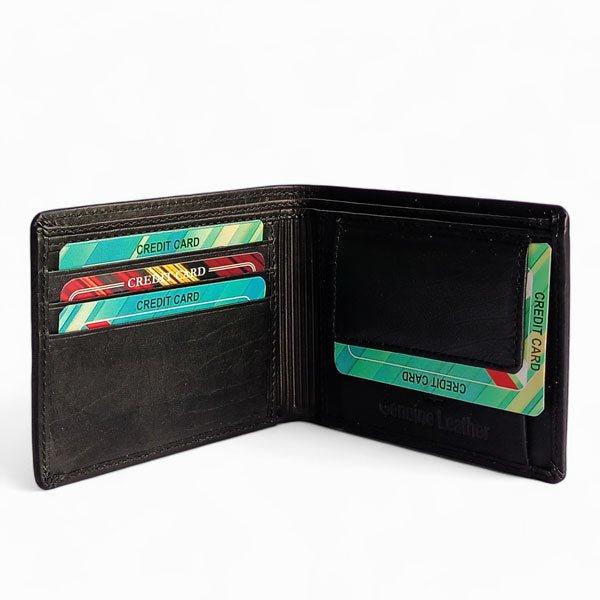 
                  
                    Classic Leather Wallet - Flowers to Nepal - FTN
                  
                