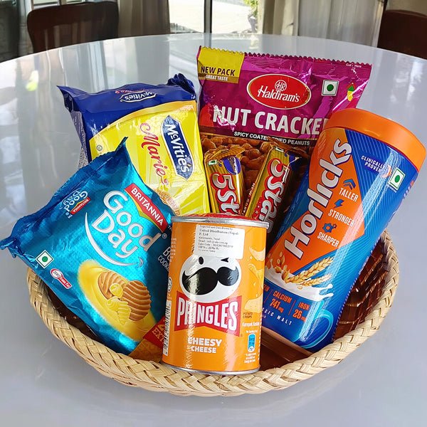 Cookies with Horlicks Snack Basket - Flowers to Nepal - FTN