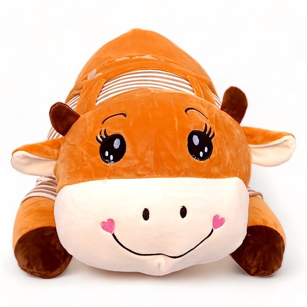 Cozy and Plush Comfort Cow Pillow - 24 Inches - Flowers to Nepal - FTN