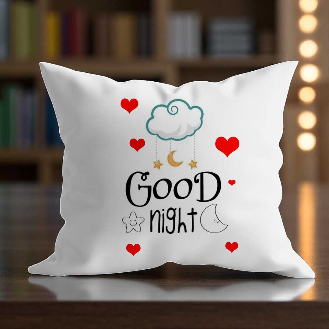 Cozy Good Night Printed Cushion - Flowers to Nepal - FTN