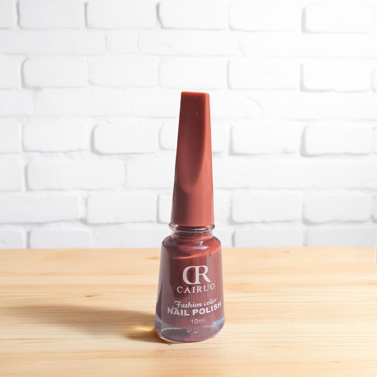 CR Cairuo Chocolate Brown Color Nail Polish - Flowers to Nepal - FTN