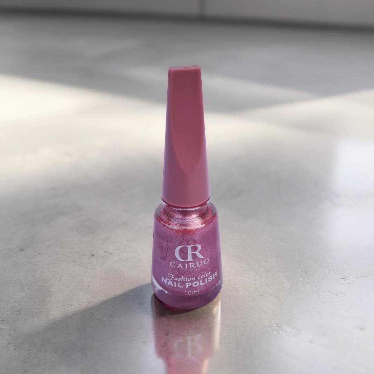CR Cairuo Rose Pink Glitter Nail Polish - Flowers to Nepal - FTN