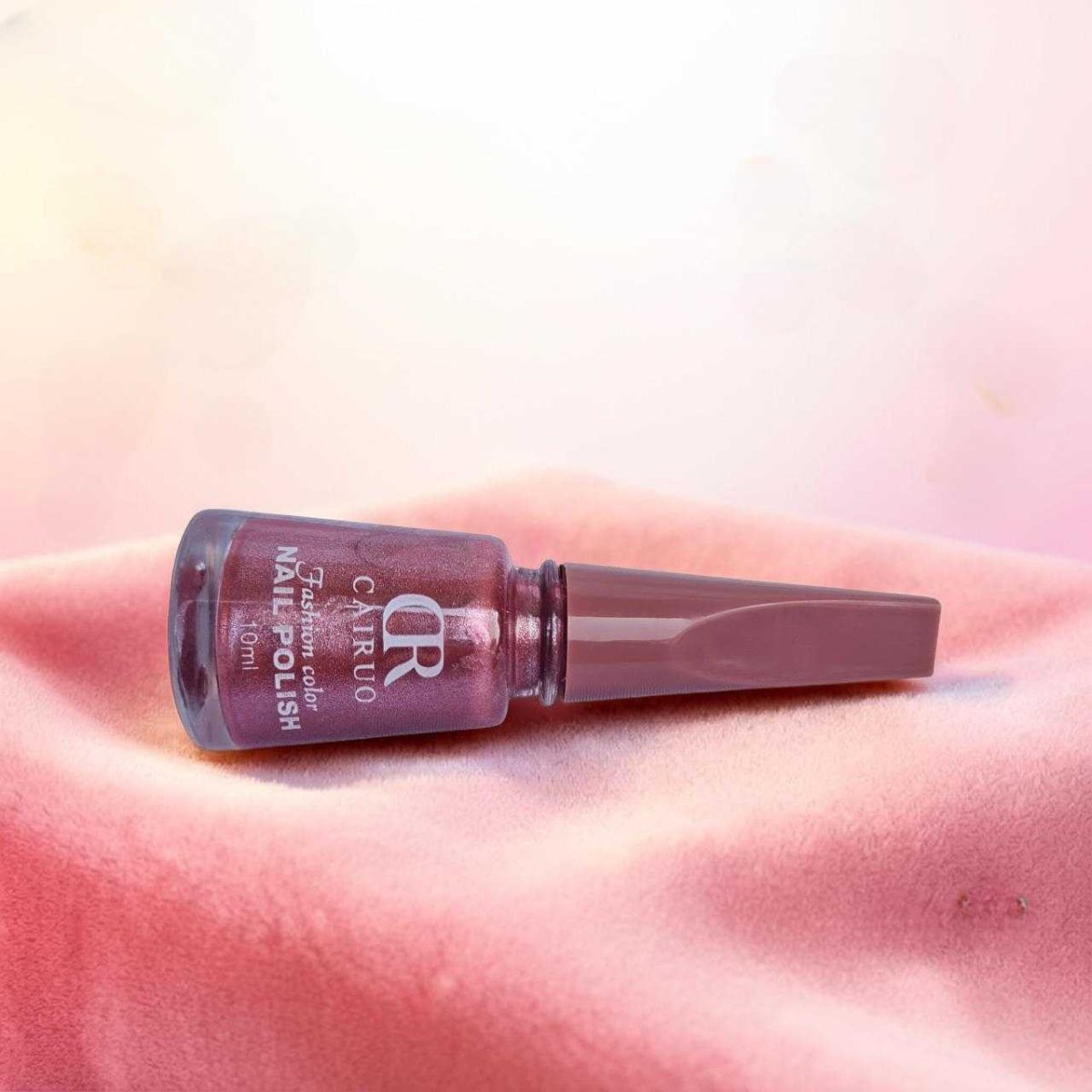 CR Cairuo Rose Pink Glitter Nail Polish - Flowers to Nepal - FTN