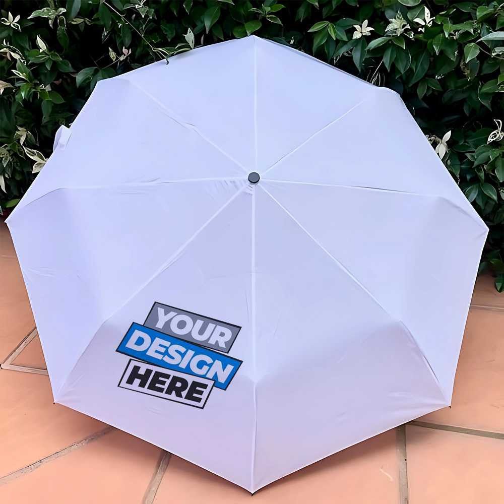 Create Your Own Design White Umbrella - Flowers to Nepal - FTN