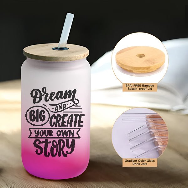 Create Your Own Story Pink Can with Straw - Flowers to Nepal - FTN