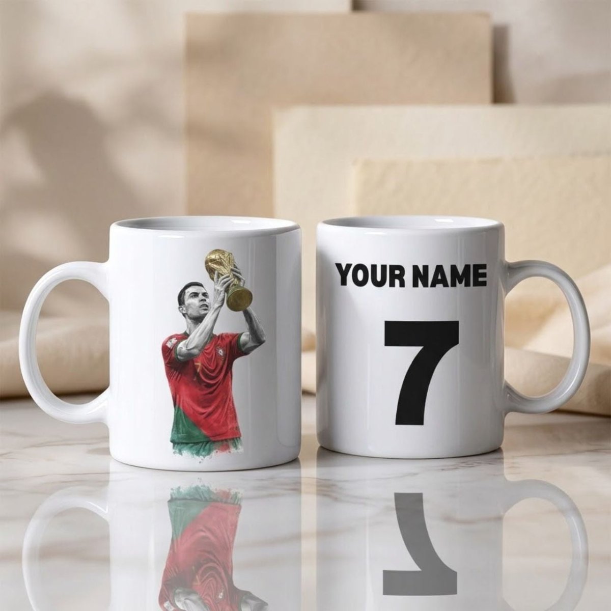 Cristiano Ronaldo Fan Personalized Mug - Flowers to Nepal - FTN
