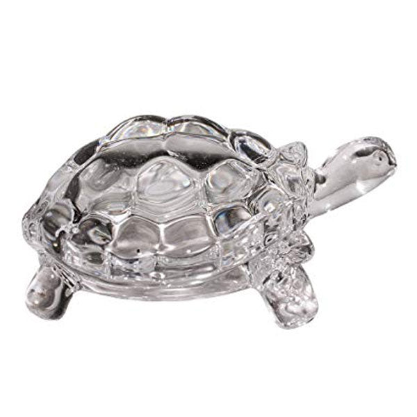 Crystal Clear Glass Tortoise - Small - Flowers to Nepal - FTN