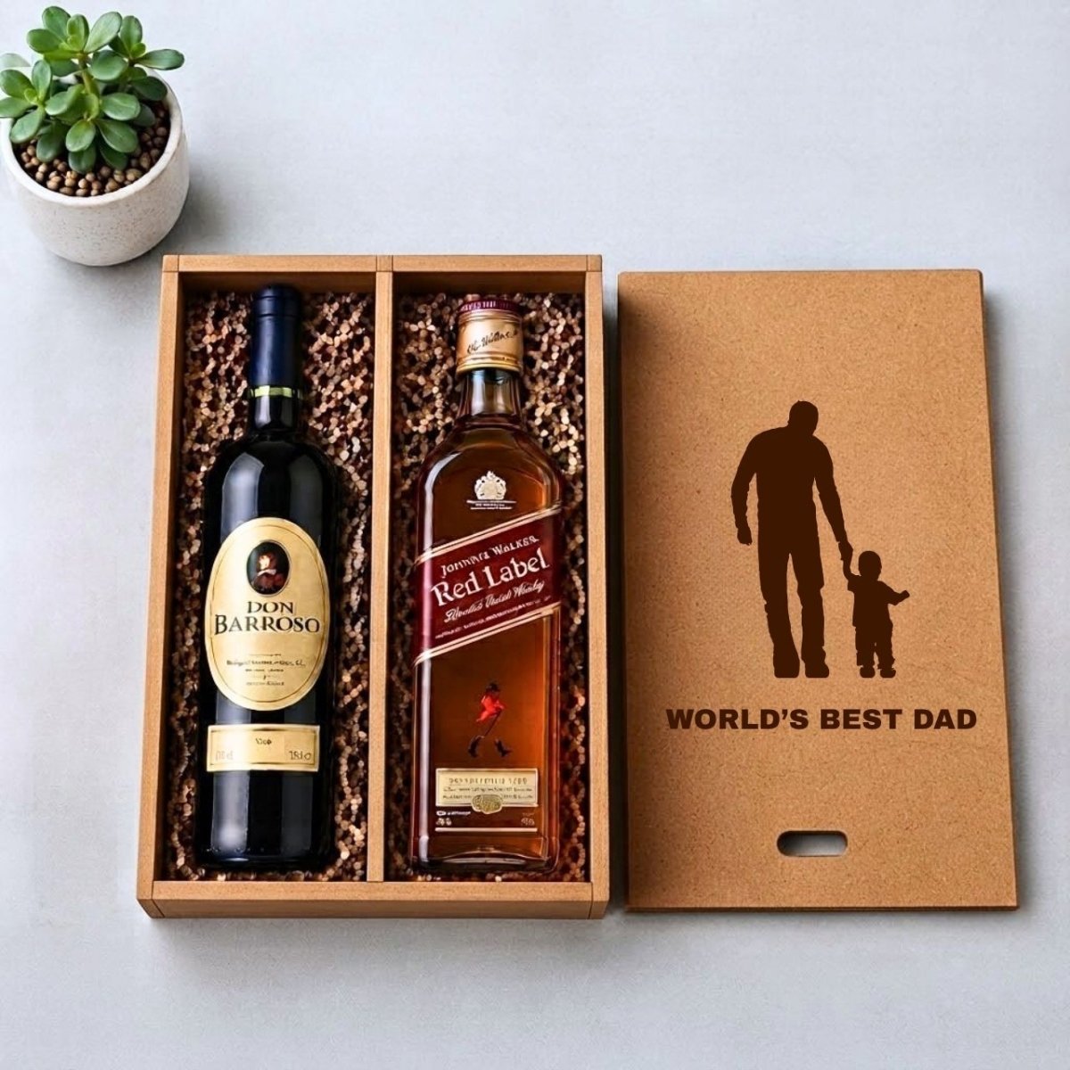 Custom Beverage Wooden Gift Box - Flowers to Nepal - FTN