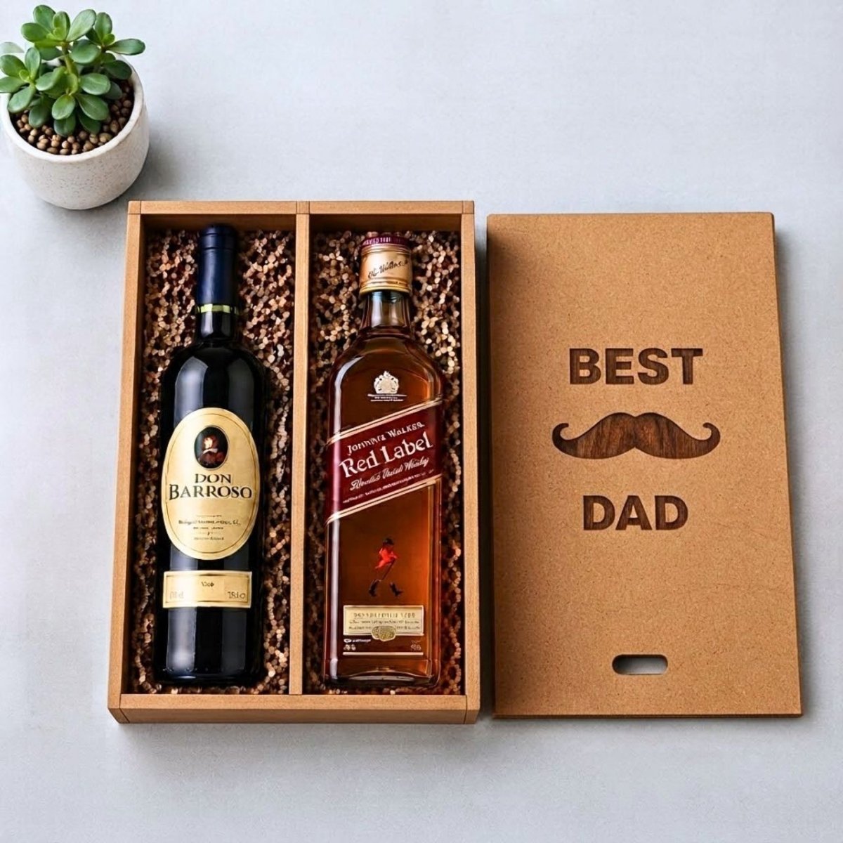 Custom Beverage Wooden Gift Box - Flowers to Nepal - FTN
