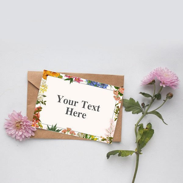 Custom Greeting Card - Flowers to Nepal - FTN