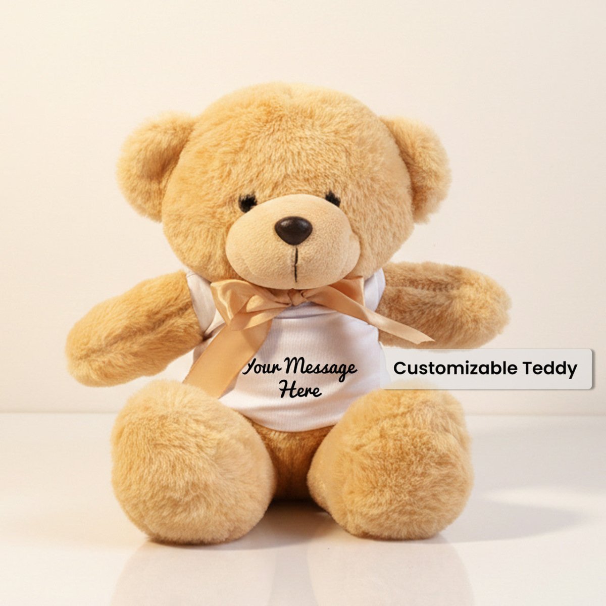 Custom Message Teddy Bear (20cm) - Flowers to Nepal - FTN